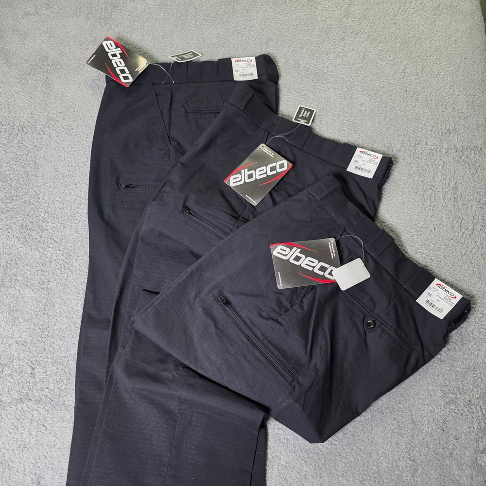 Elbeco Mens 31 Reflex E7344R Duty Pants Navy Ripstop Stretch Cargo